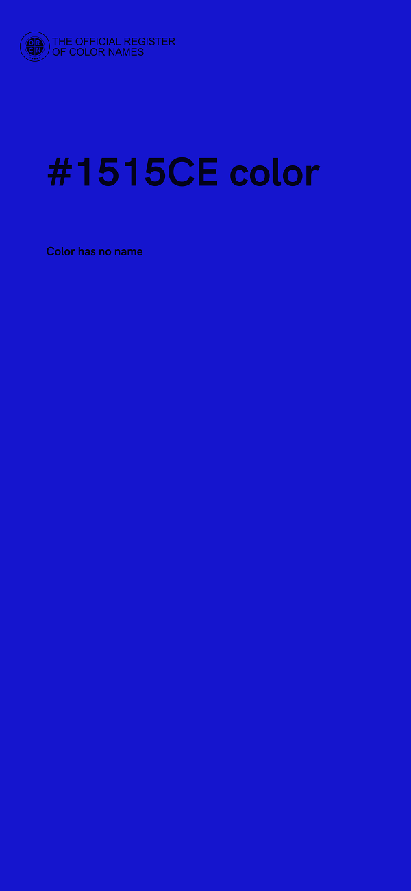 #1515CE color image
