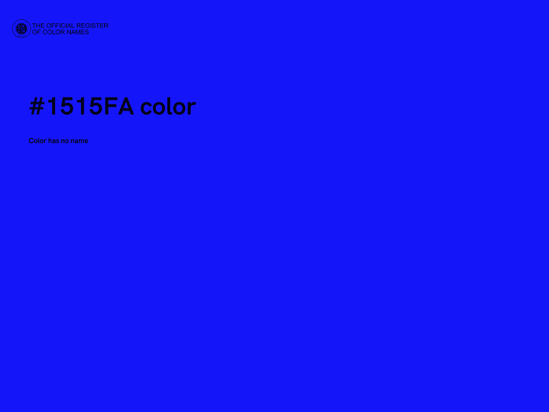 #1515FA color image