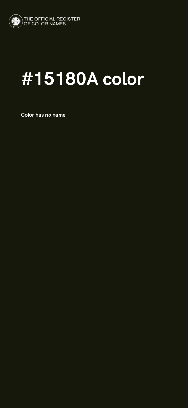 #15180A color image