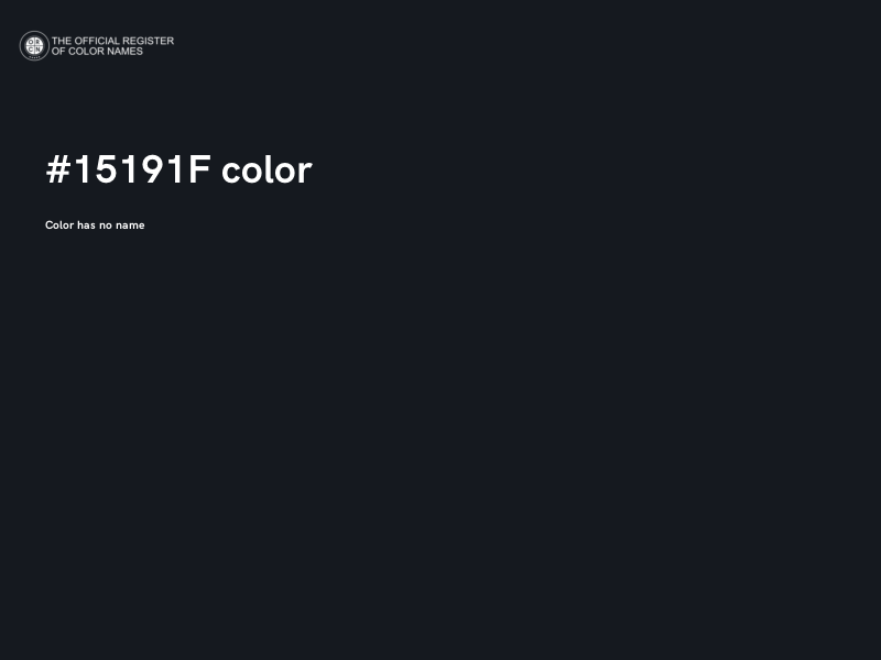 #15191F color image