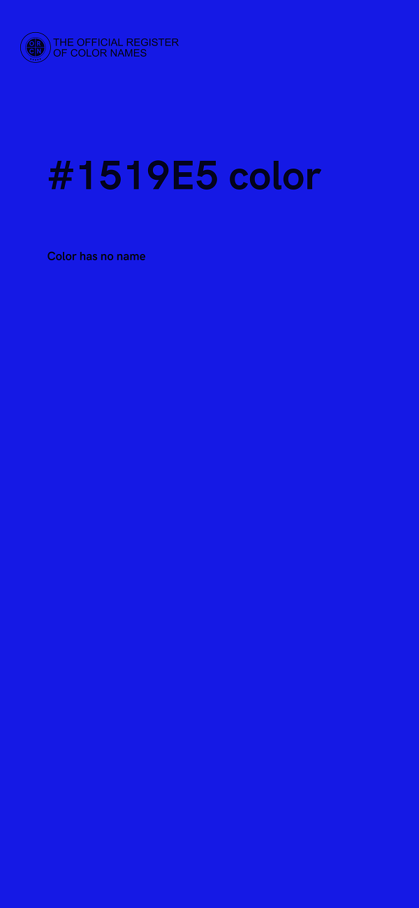 #1519E5 color image