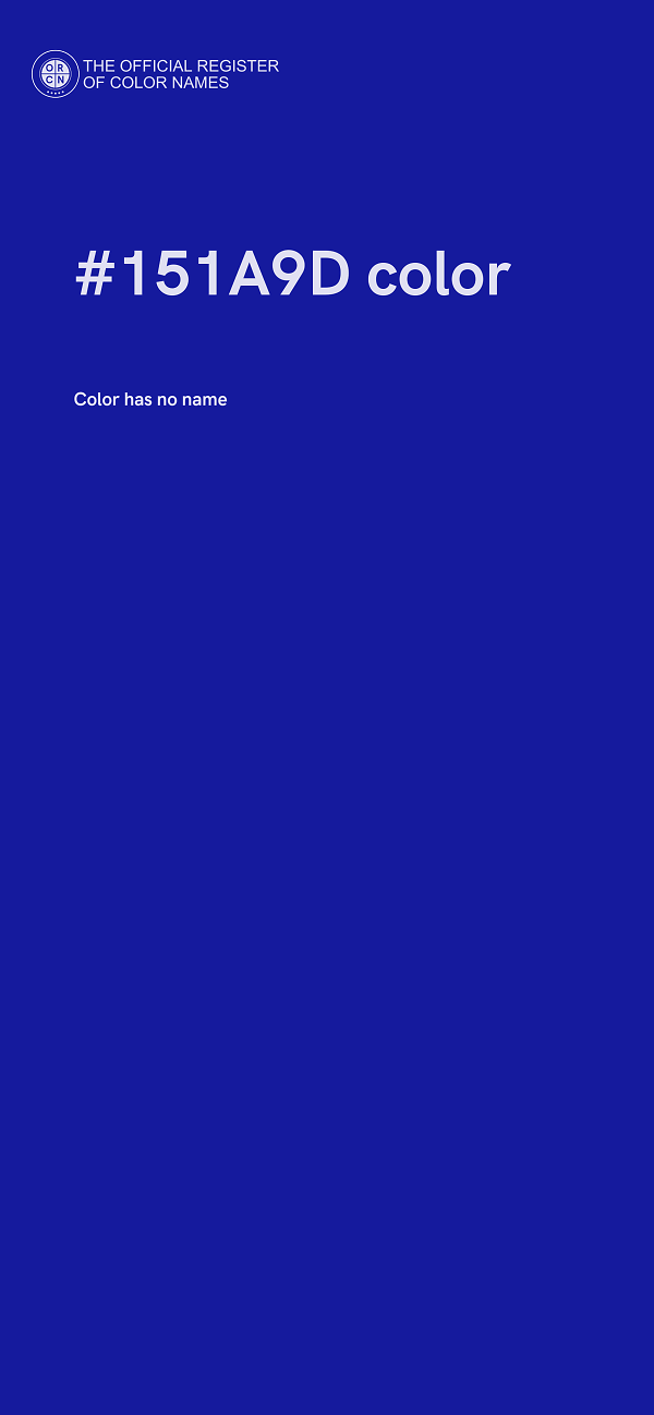 #151A9D color image