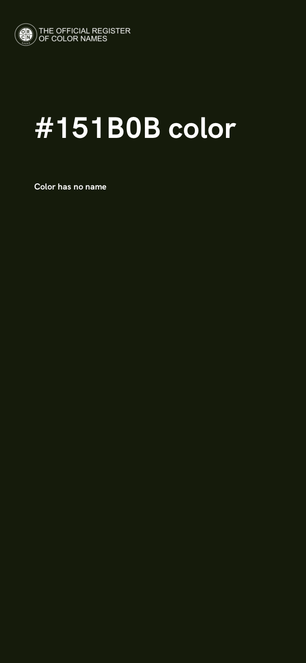 #151B0B color image