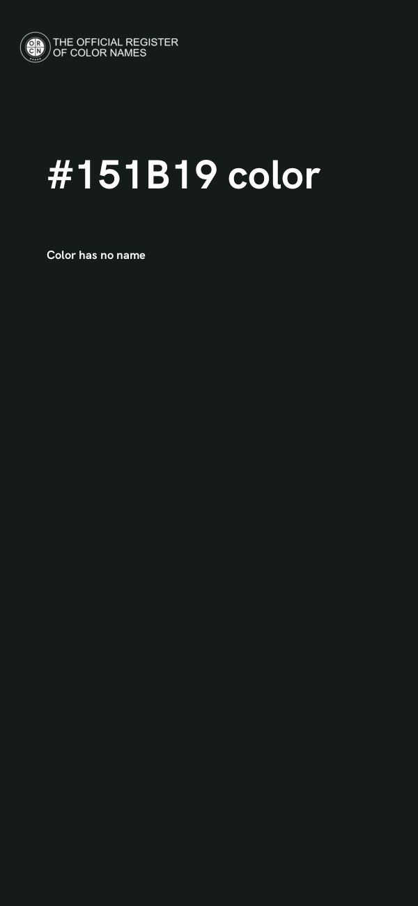 #151B19 color image