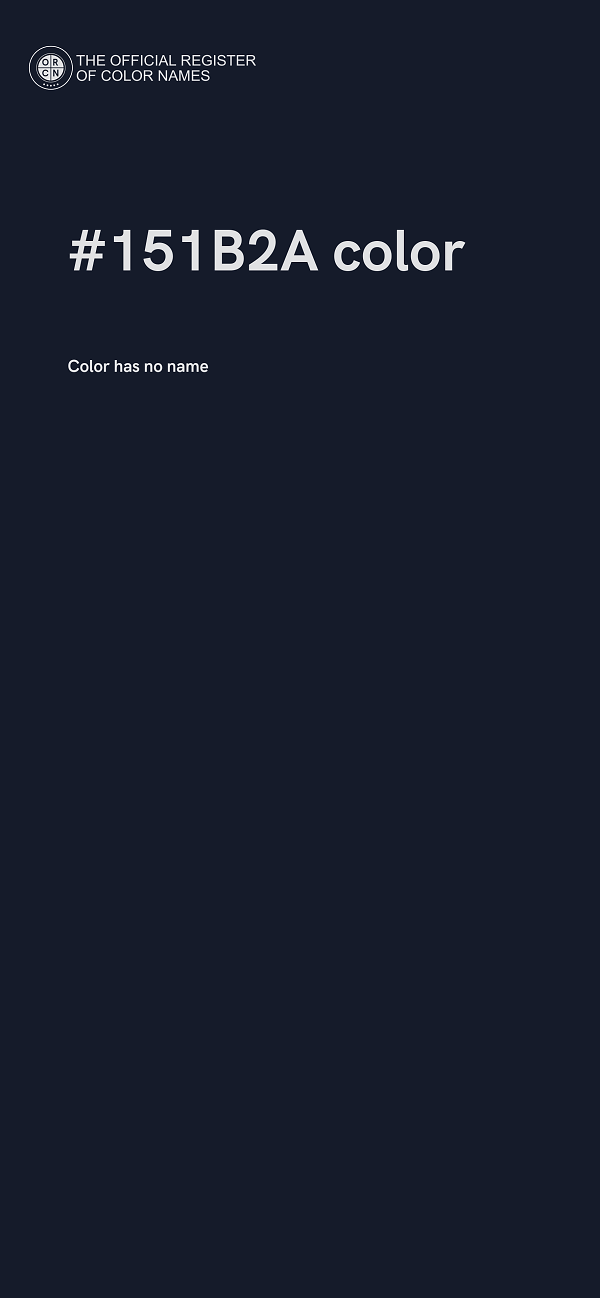 #151B2A color image