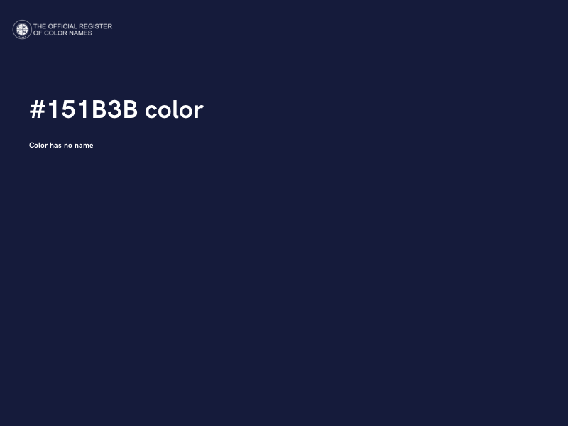 #151B3B color image
