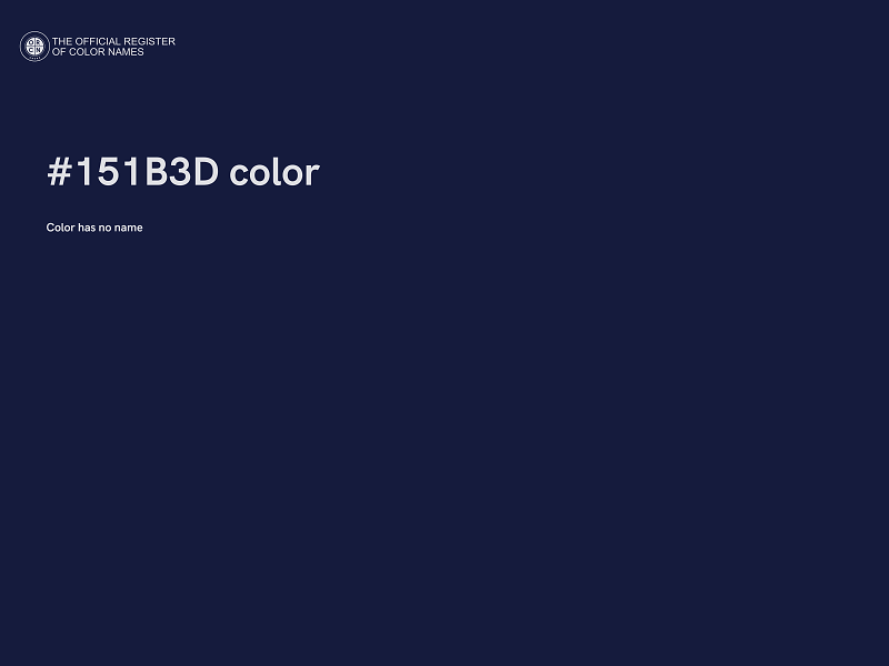 #151B3D color image