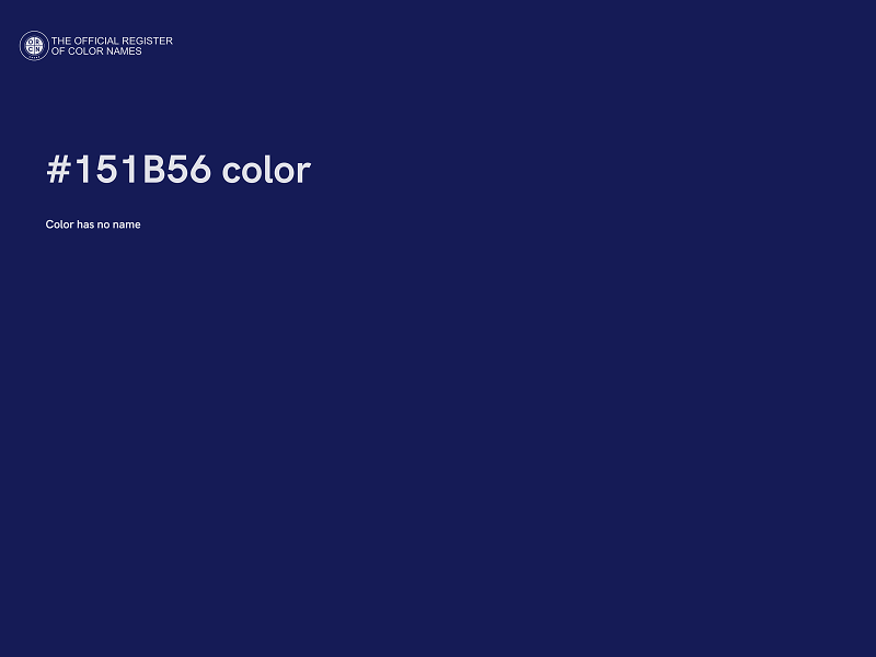 #151B56 color image