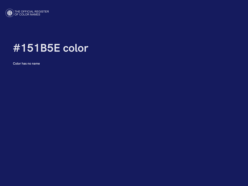 #151B5E color image