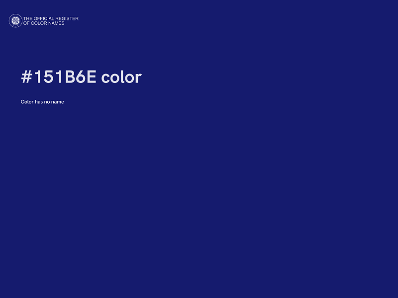 #151B6E color image