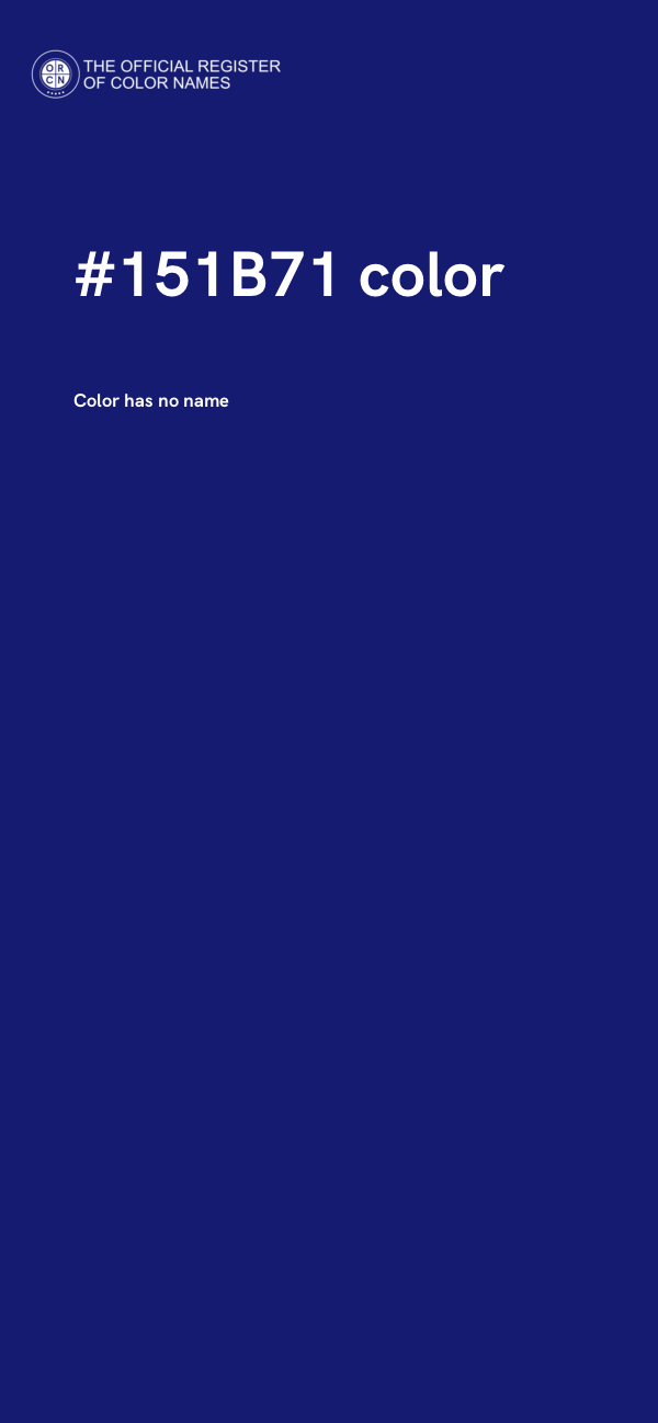 #151B71 color image