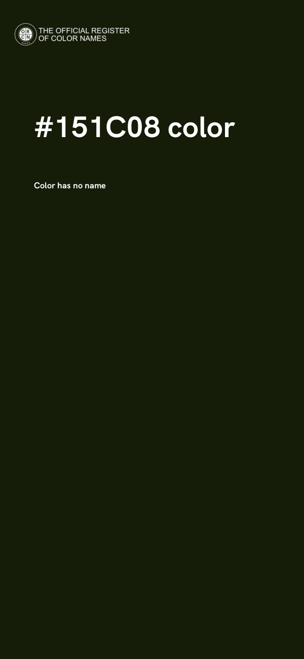 #151C08 color image