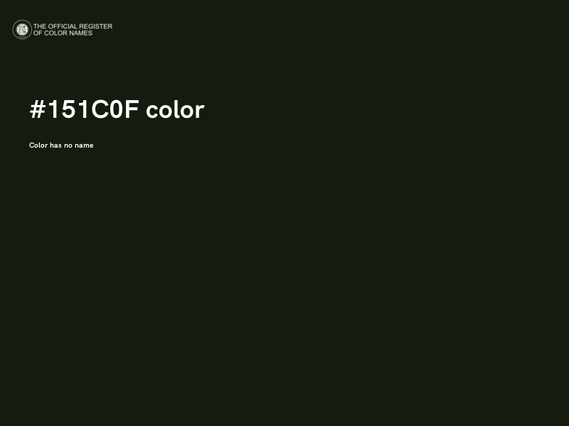 #151C0F color image