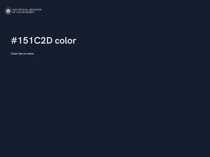 #151C2D color image