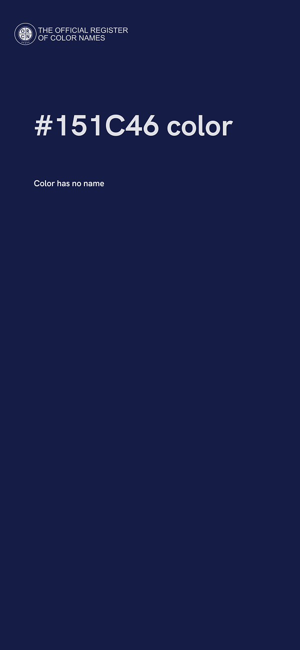 #151C46 color image