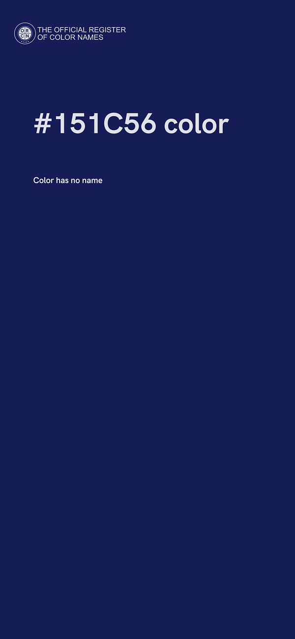 #151C56 color image