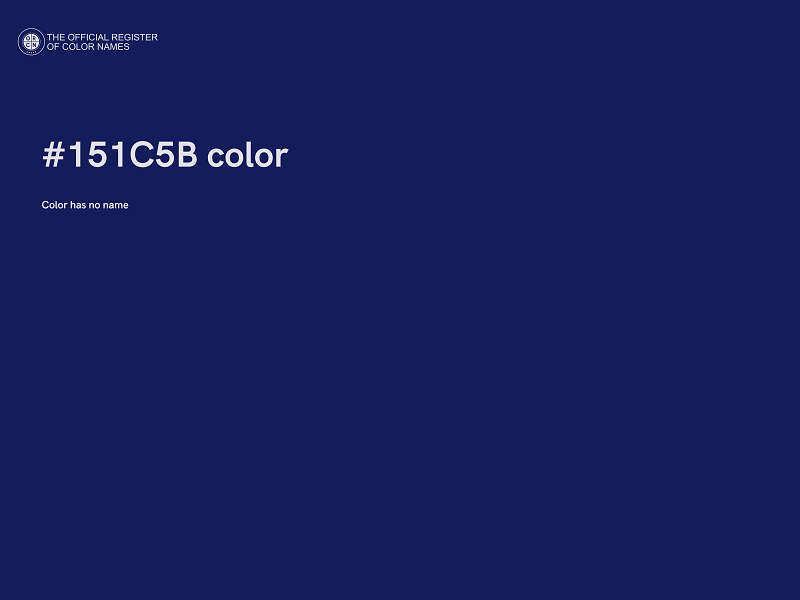 #151C5B color image