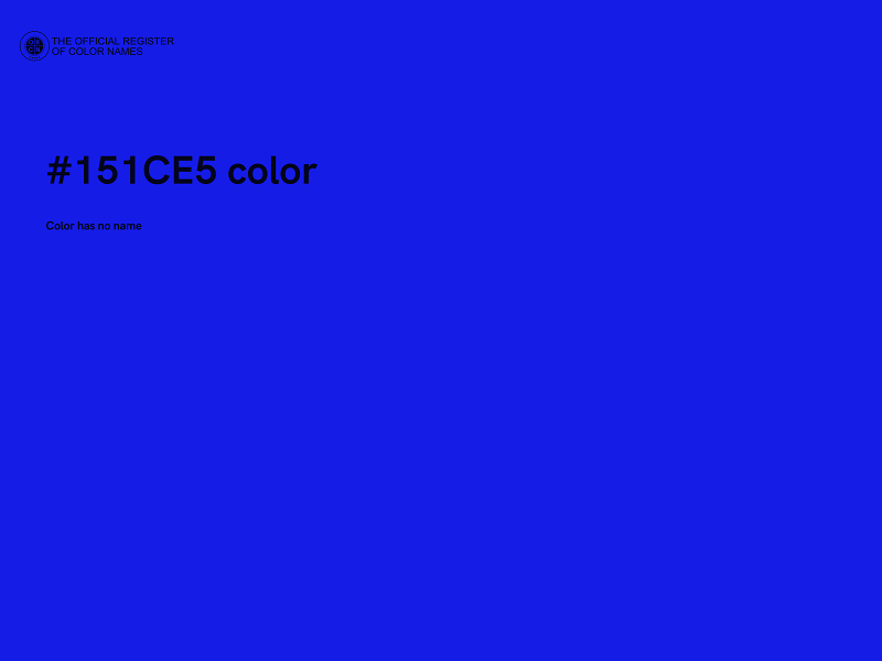 #151CE5 color image