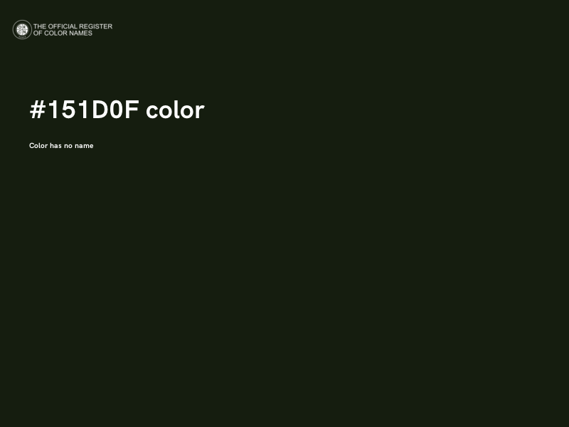 #151D0F color image