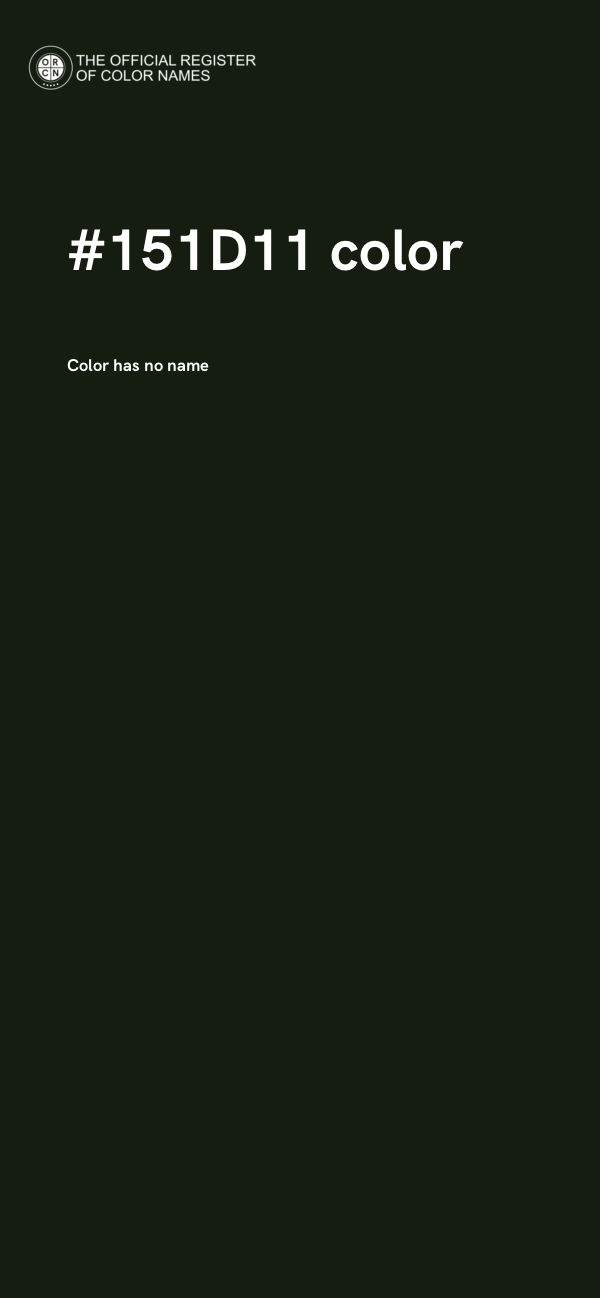 #151D11 color image