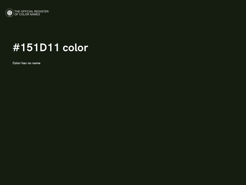 #151D11 color image