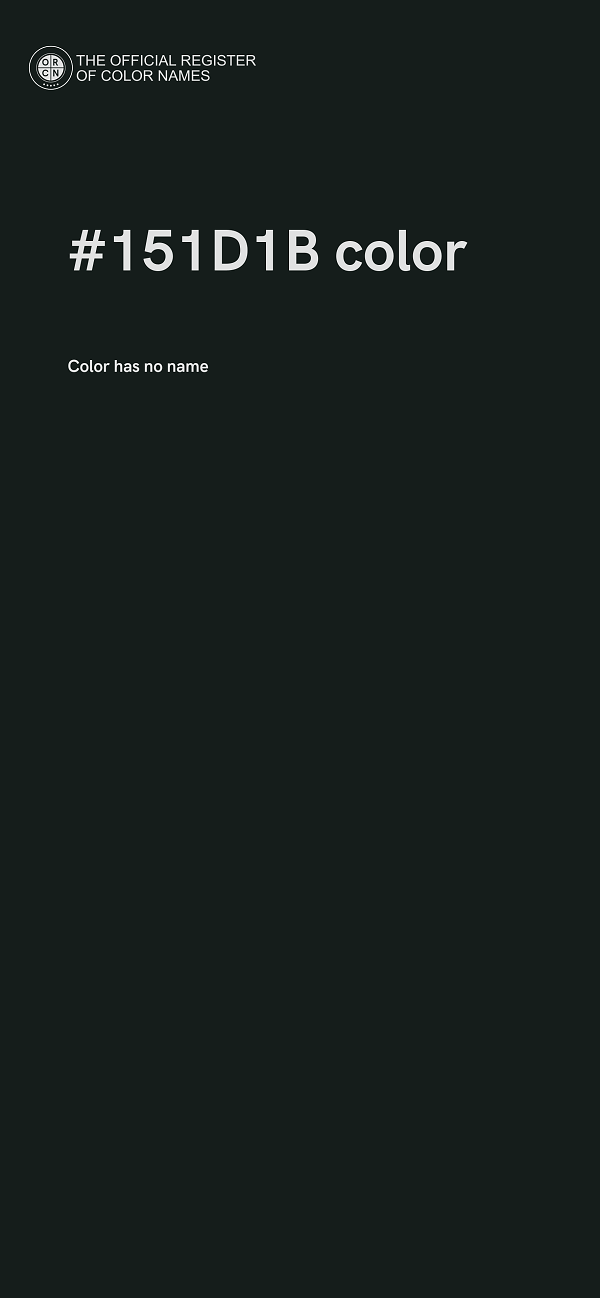 #151D1B color image