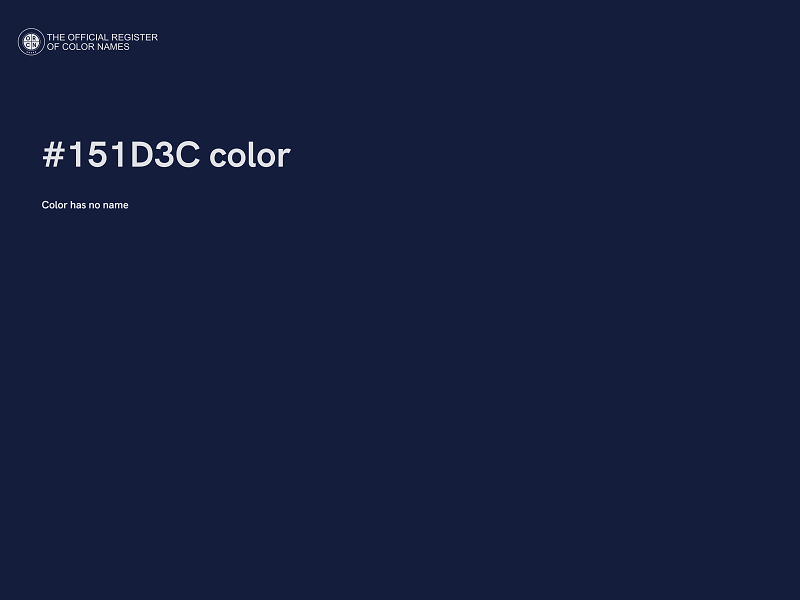 #151D3C color image