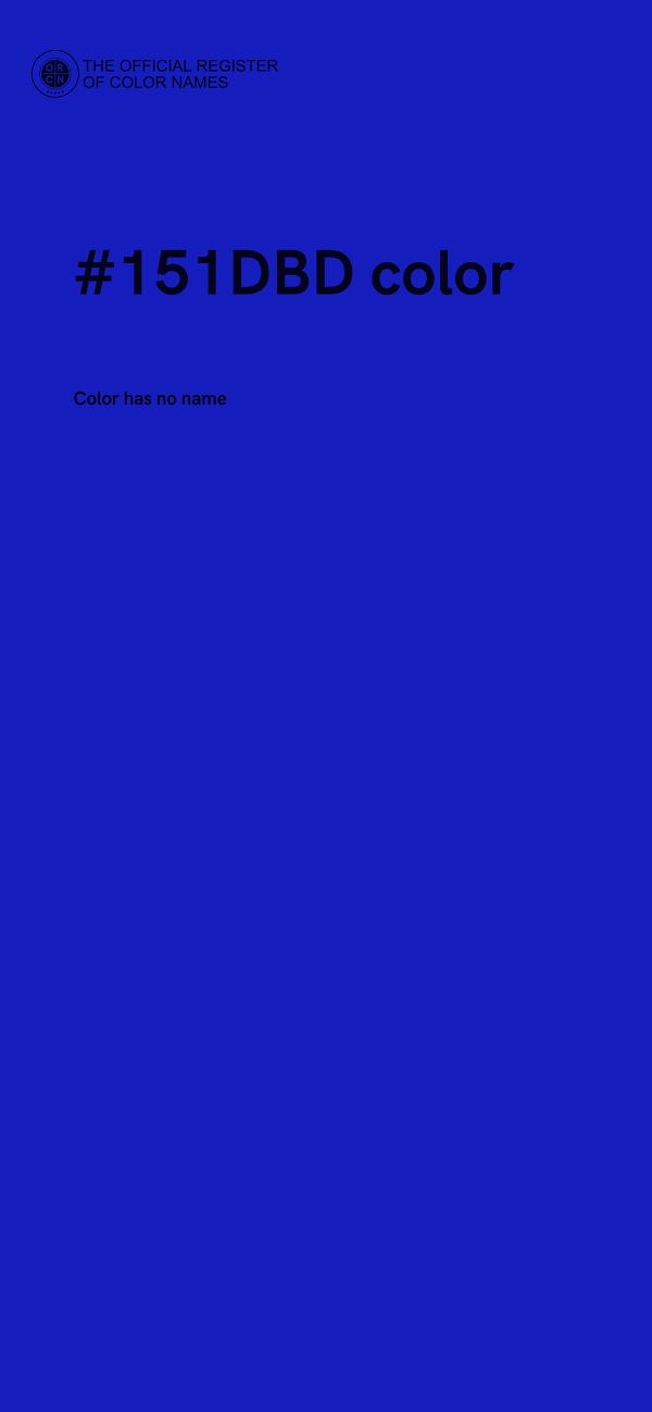 #151DBD color image