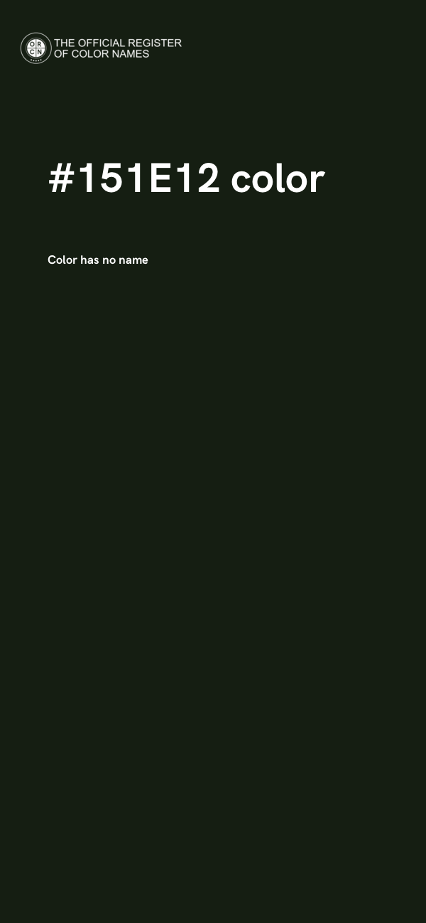 #151E12 color image