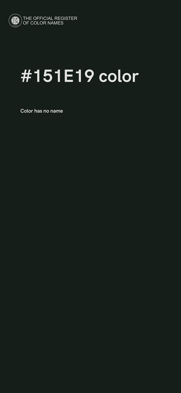 #151E19 color image