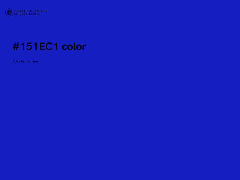 #151EC1 color image