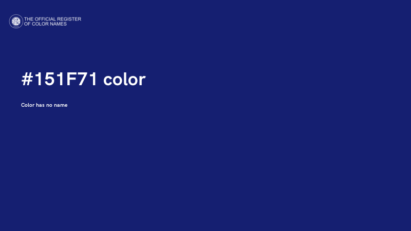 #151F71 color image