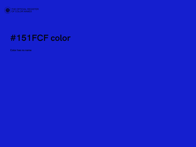 #151FCF color image