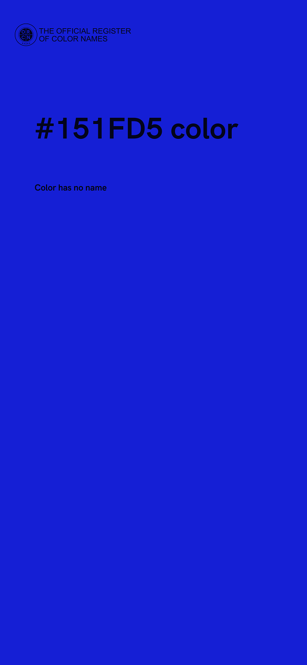 #151FD5 color image