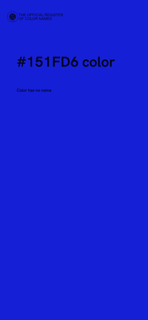 #151FD6 color image