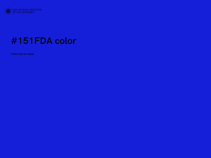 #151FDA color image