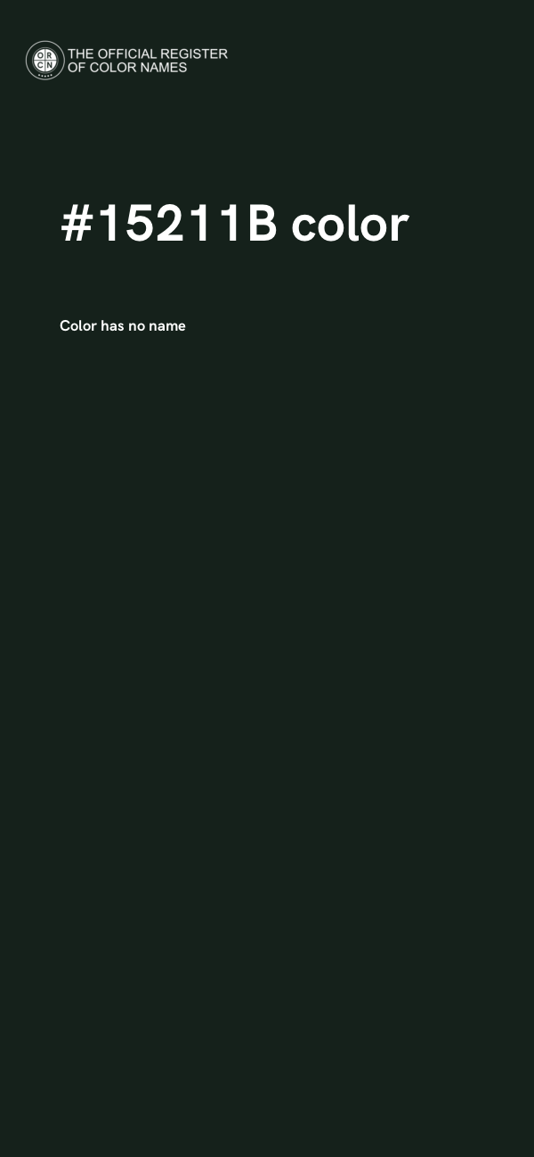 #15211B color image