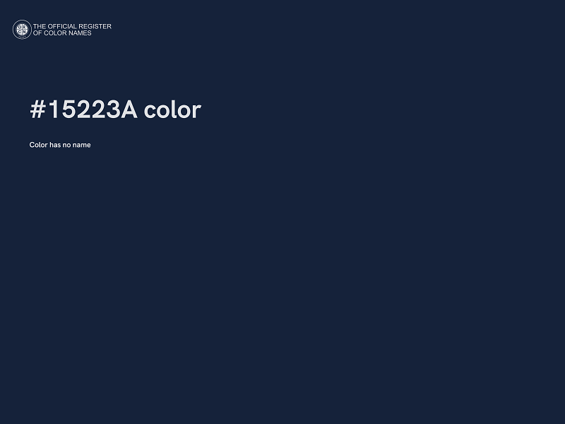 #15223A color image
