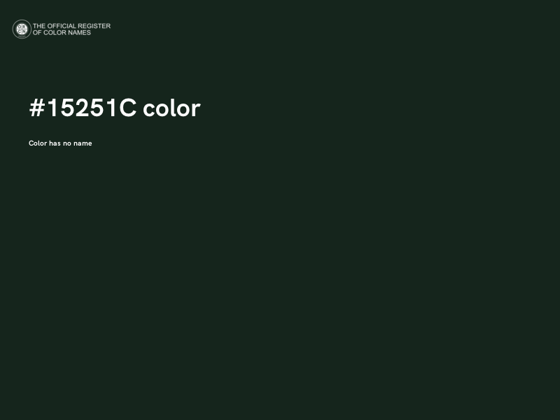 #15251C color image