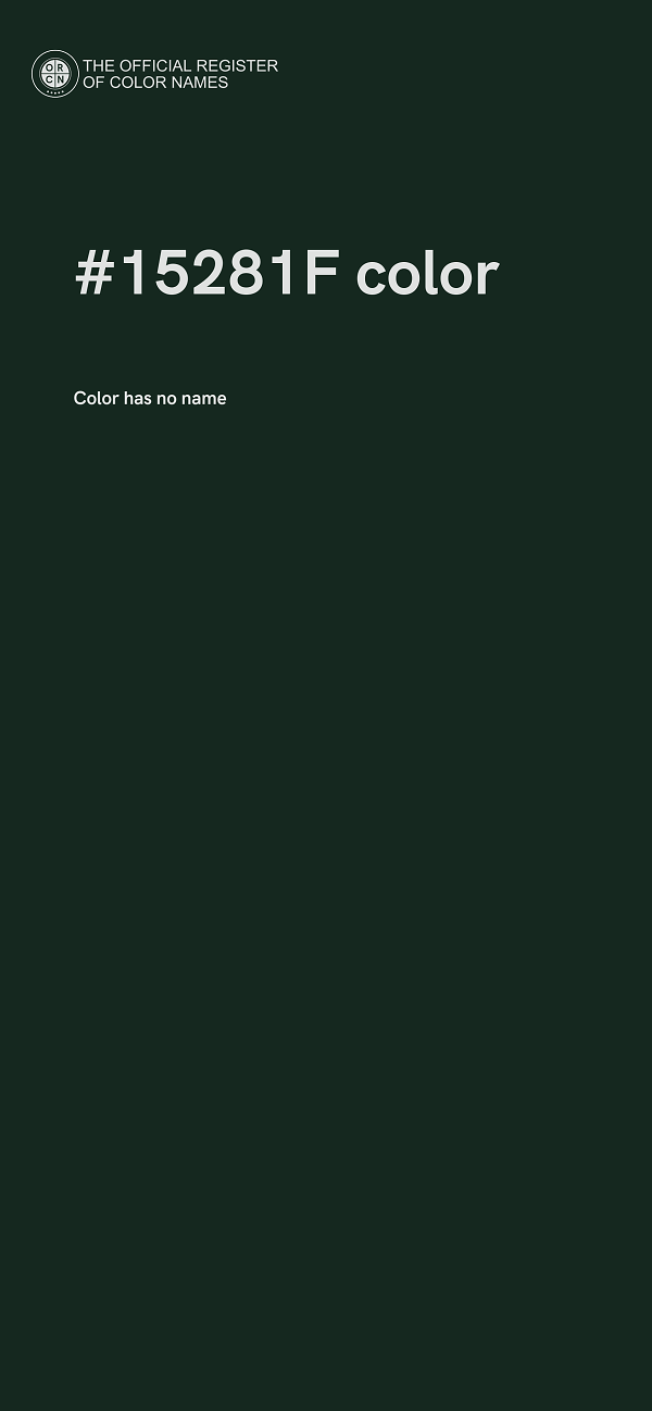 #15281F color image
