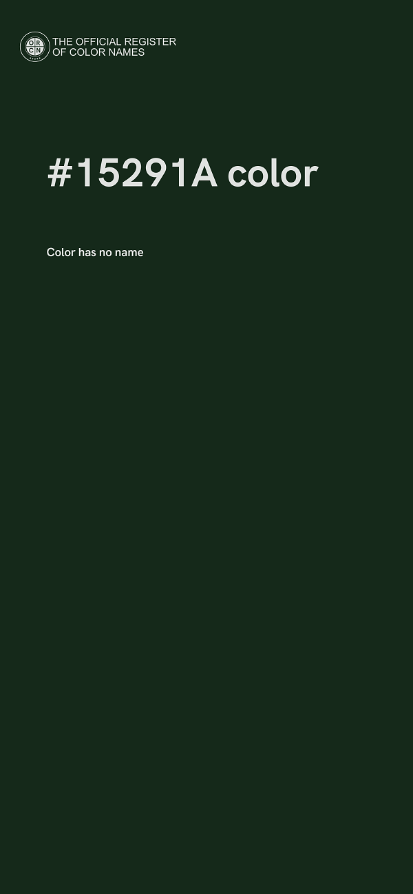 #15291A color image