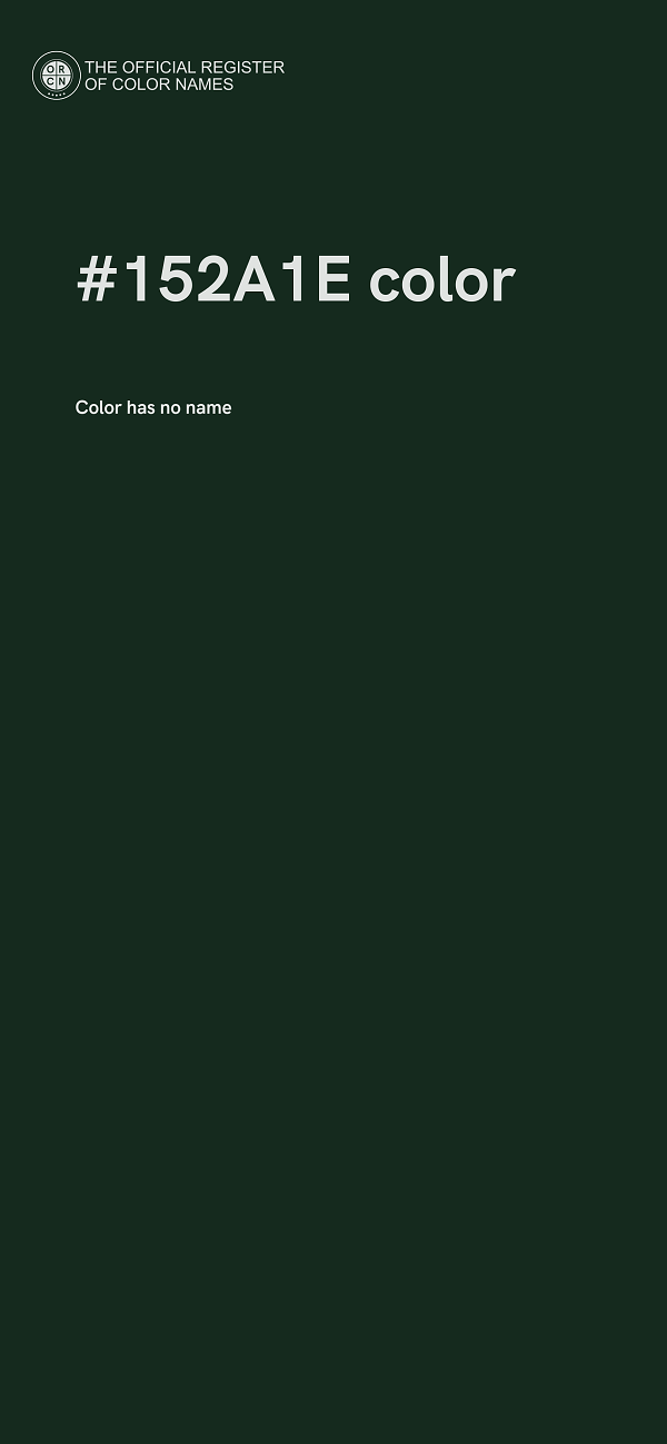 #152A1E color image
