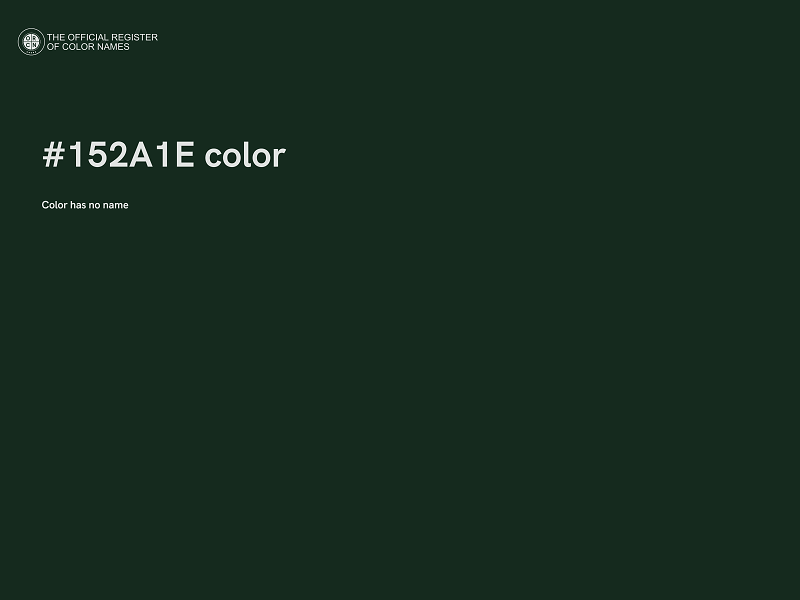 #152A1E color image
