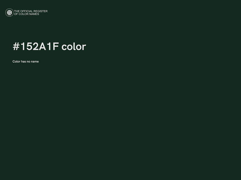 #152A1F color image