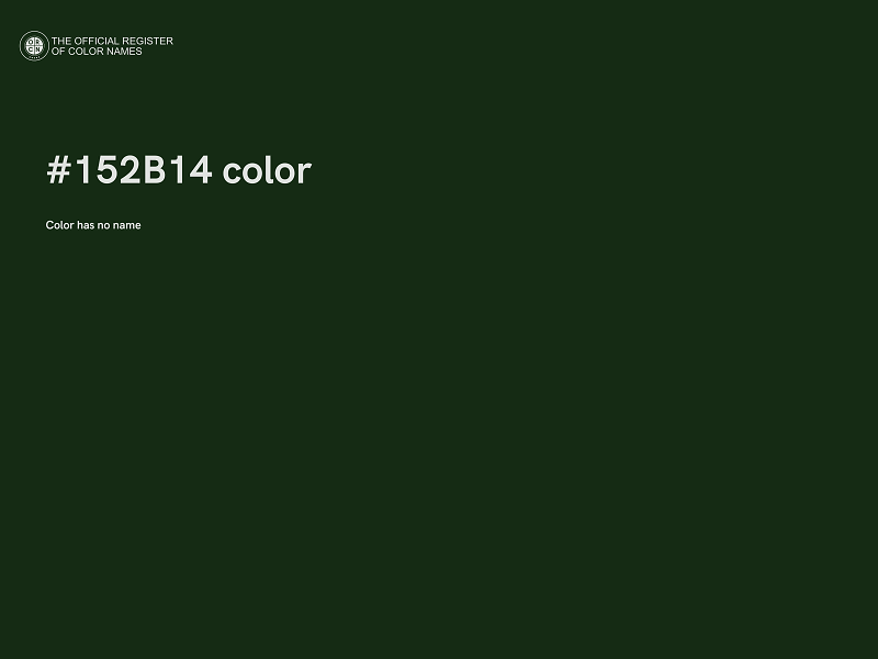 #152B14 color image
