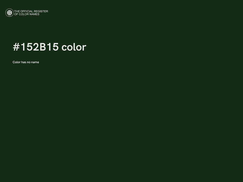 #152B15 color image
