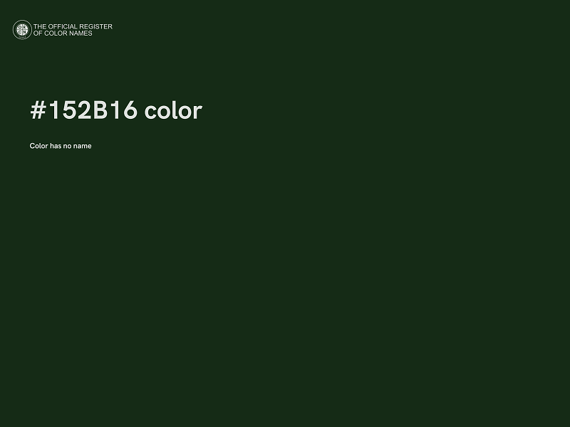 #152B16 color image