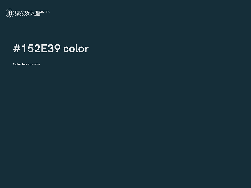 #152E39 color image