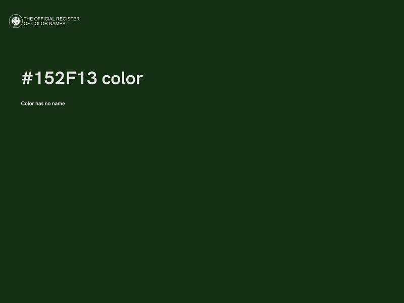 #152F13 color image
