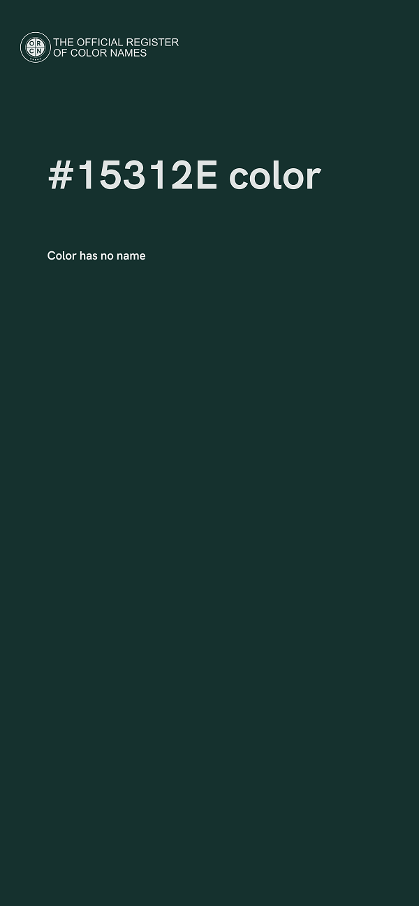 #15312E color image